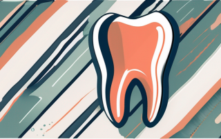 A tooth with a safety shield around it