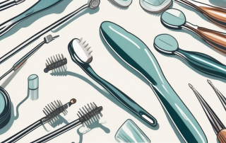 A variety of dental tools and equipment