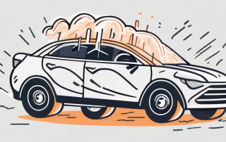 A car under a protective shield