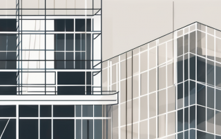 A safety net under a symbolic workplace building