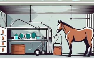 A horse in a stable