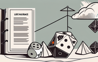 A life insurance policy document on a table