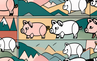 Several different types of piggy banks