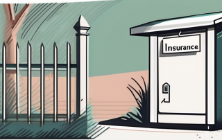 A life insurance policy document next to a mailbox