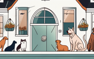 A german house with a variety of pets such as dogs