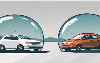 Two cars on a road