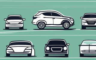 Several different cars with protective shields around them