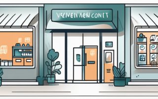 A veterinary clinic with a visible payment counter displaying various payment methods like cash