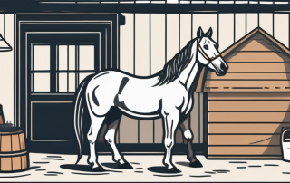 A horse in a stable setting