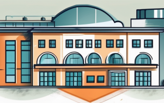 A protective shield over a factory building