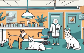 Various animals such as a dog