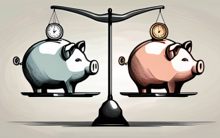 Two different piggy banks