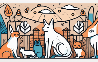 Various animals such as a dog