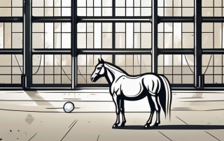 A healthy horse in a stable