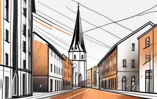 The cityscape of braunschweig with prominent landmarks