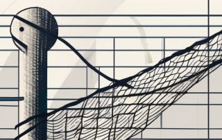 A safety net under a medical cross symbol