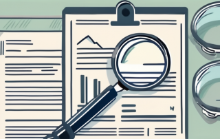 A policy document with a magnifying glass focusing on it