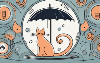 A cat in a safe and comfortable environment
