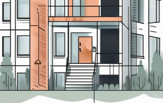 A residential building being shielded by an invisible protective layer