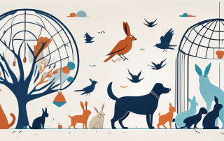 Various animals like dogs
