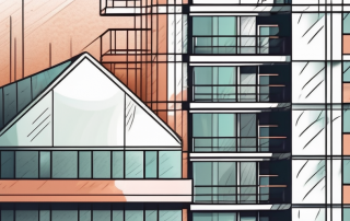 A residential building with a protective shield around it