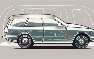 A car protected under a transparent shield