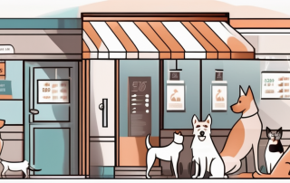 A veterinary clinic with a variety of animals like dogs