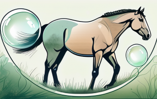 A horse standing in a lush pasture