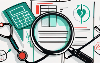 A life insurance policy document with a magnifying glass hovering over it