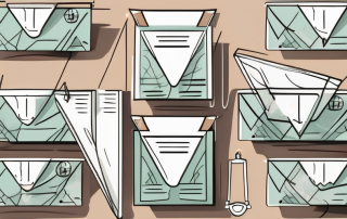 A variety of insurance policy envelopes on a scale