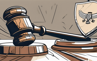 A broken gavel symbolizing the dissolution of marriage