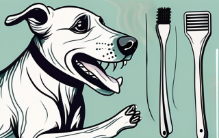 A dog sitting calmly with its mouth open