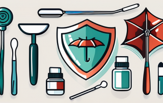 A variety of dental tools