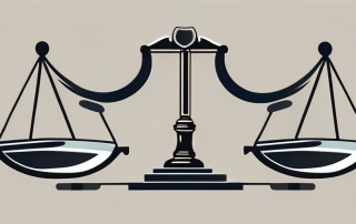 A balanced scale and a gavel