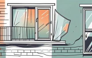 A rented apartment with visible damages