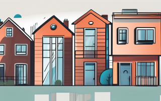 Several different types of houses and buildings