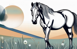 A horse in a peaceful pasture