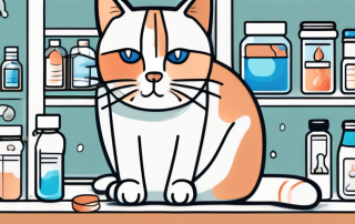 A sick cat with a runny nose and watery eyes