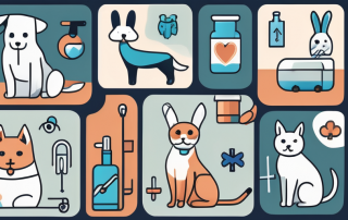 A variety of pets such as a dog