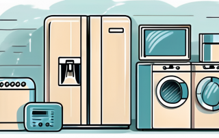 Various home appliances like a refrigerator