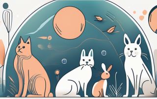 A variety of pets such as a dog