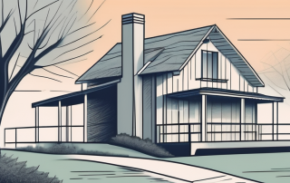 A house with a surrounding property