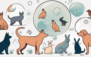 Various domestic animals like dogs