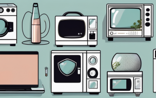 Various household electrical appliances like a tv