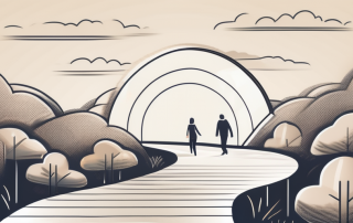 A life insurance policy floating above a smooth pathway