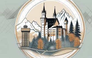 Various iconic landmarks of bayern