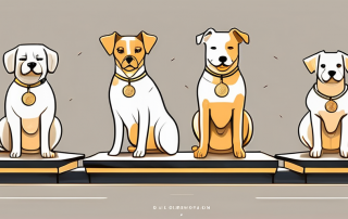 A few different breeds of dogs