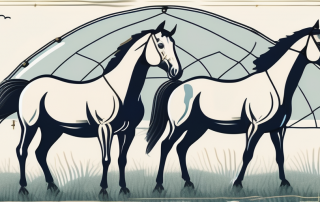 A few horses in a peaceful pasture