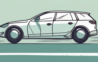 A car with a protective shield around it