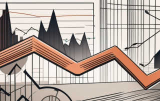 A brake pedal symbolically restraining a rising graph line that represents increasing rent prices
